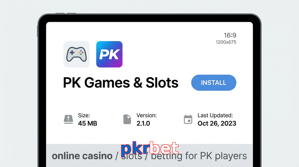Game list for Pkrbet gameapk section